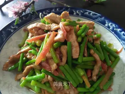 Garlic fried meat