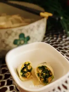 Cream egg dumplings