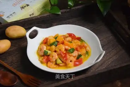 Mango juice shrimp