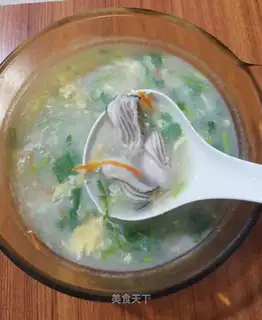 Oyster egg soup