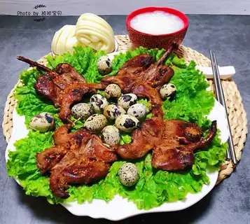 Fried quail