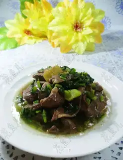 Snow veal and pork heart
