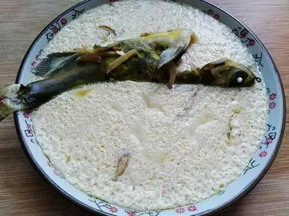 Creamfish eggs