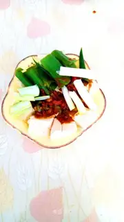 ♪ With white tofu ♪