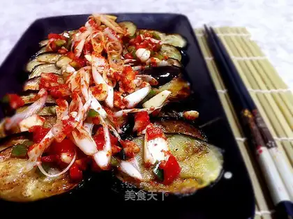 Pan-fried tomato slices