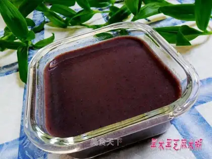 Black rice black sesame rice paste