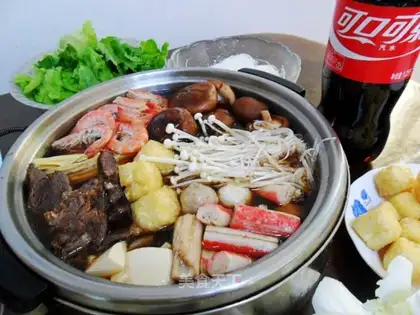 Home-cooked beef hotpot