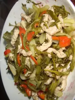 stir-fried shredded pork with pickles