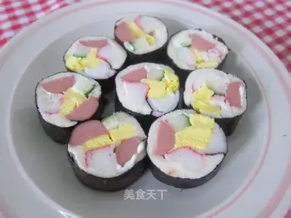 Toast sushi roll