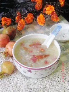 pomegranate flower glutinous rice porridge