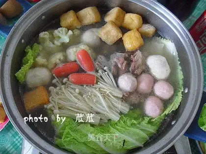 Ribs fresh soup assorted hot pot