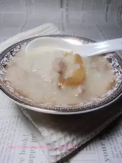 pork porridge with pickled mustard