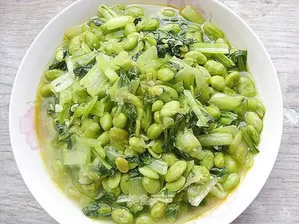 stir-fried vegetables with edamame