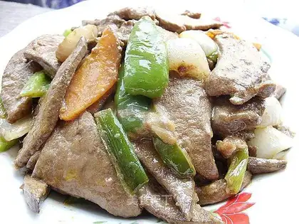 stir-fried pork liver