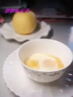 Steamed eggs with white sugar