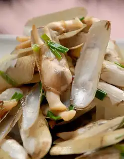 Basil flavor onion ginger razor clam