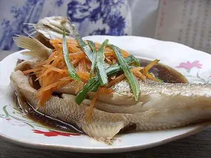 steamed bass