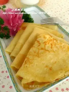 Apple milk omelet
