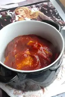 Stewed tofu with tomato