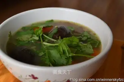 Sheep bone soup