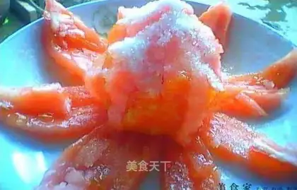 Tomatoes mixed with sugar