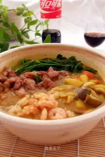 Curry chicken hotpot