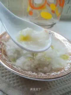 Balsam pear and shrimp porridge
