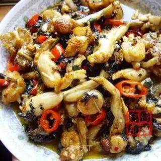 stir-fried frog