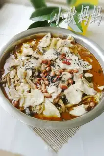 Fish slices with mushrooms