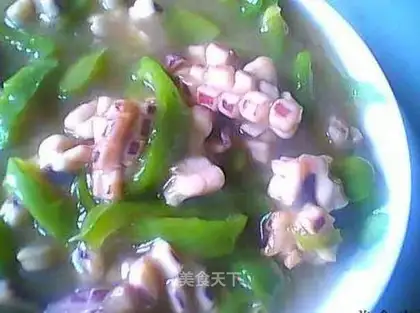 Squid stir-fried pepper