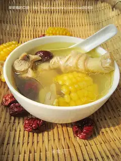 Corn chicken soup