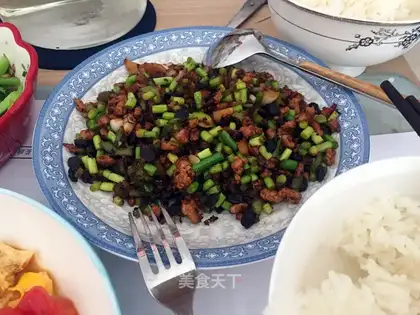 Garlic fried meat