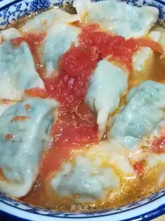 Tomato acid soup dumplings