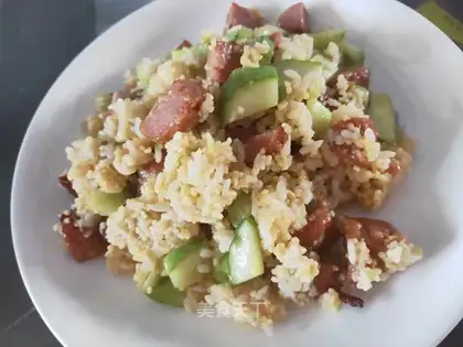 Beefball fried rice