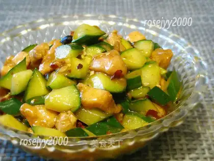 Chicken and cucumber