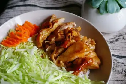 Black pepper chicken leg