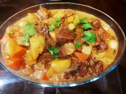 Beef radish potatoes