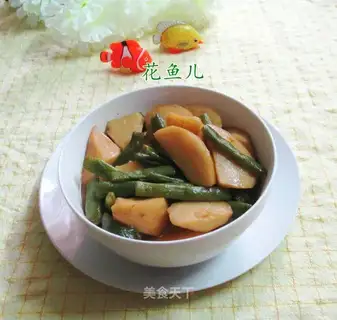 Plum beans for potatoes