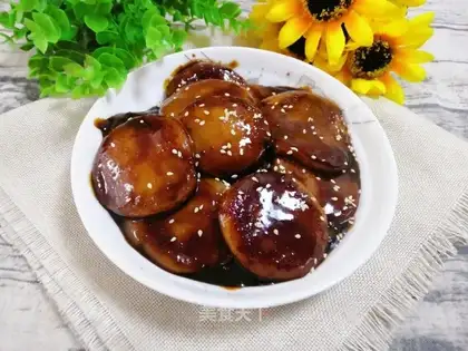 Caramel banana rice cake