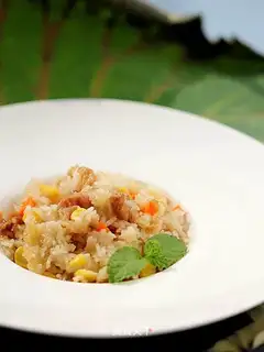 Haffle rice chicken