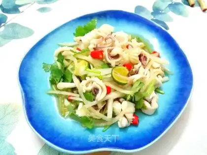 A Thai-style squid