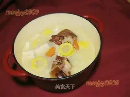 Tofu corn soup