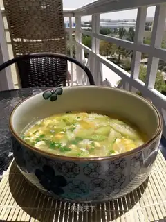 Smelt egg soup