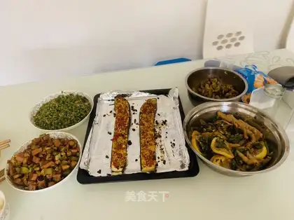 Roast eggplant