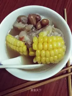 Corn meds, peanut pig hoof soup
