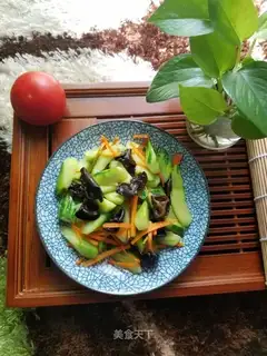 The cucumbers make black wood