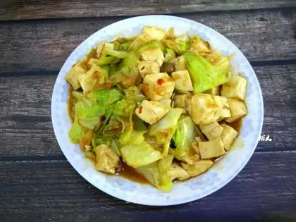 Tofu with the dishes