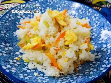 Garlic omelet rice