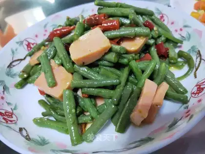 Hot ham beans