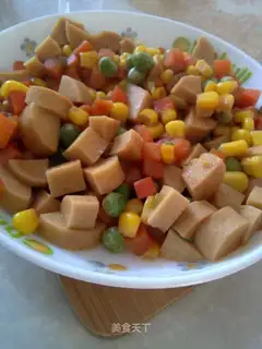 Peas corn